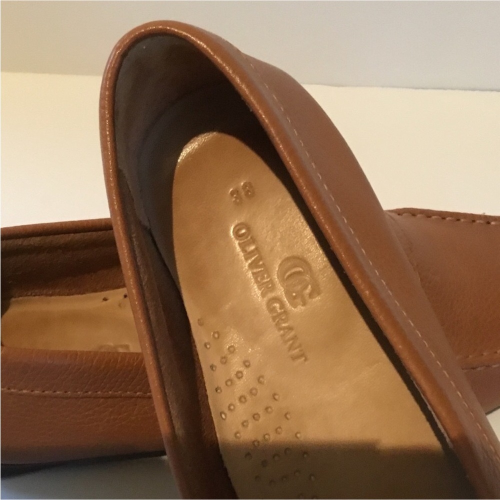 OLIVER GRANT LEATHER LOAFERS SOME BED FOOT CUSHION RUBBER SOLE EURO SIZE 38 - Picture 14 of 15